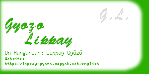 gyozo lippay business card